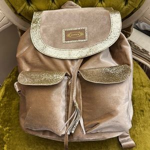 Joyfolie velvet backpack